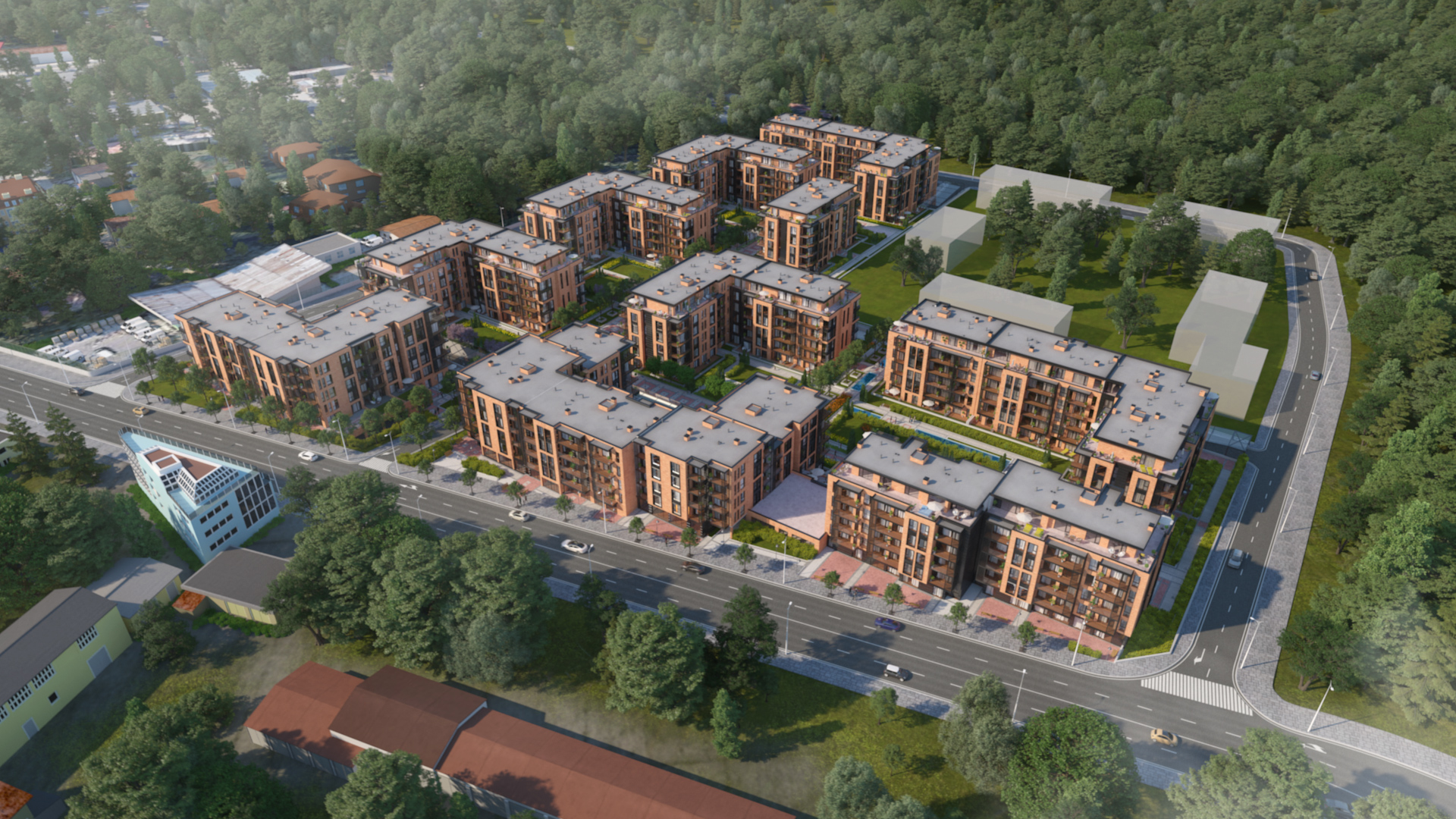 Генерален план: SoHome Residential Park - 10 жилищни сгради в Ловния парк на Борисова градина